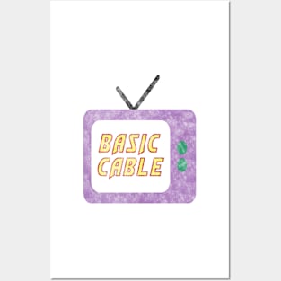 Basic cable 90's 2000's retro television meme joke Posters and Art